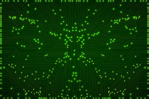 Abstract digital background with technology circuit board. Communication and  Illustrazione stock