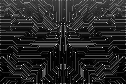 Abstract digital background with technology circuit board. Communication an.. Stock Illustration