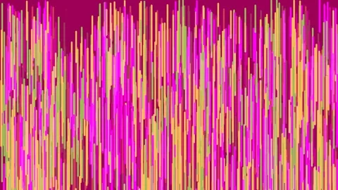 Abstract Digital Background with Vertical Colorful Lines and Glitch Effect Stock Footage 333084345