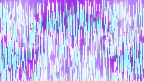 Abstract Digital Background with Vertical Cyan Light Streaks on Purple Gradie Stock Footage 332564062