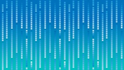 Abstract Digital Background with Vertical Pixel Columns and Blue Gradient S.. Stock Illustration