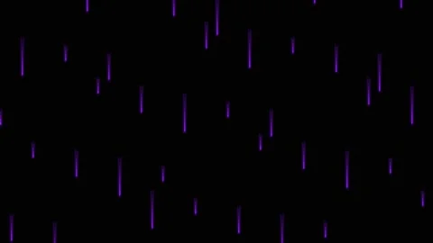 Abstract digital background with vertical purple light streaks on black Stock Footage 335145917