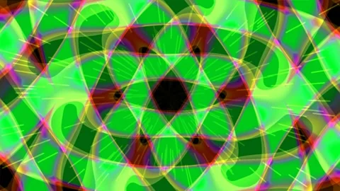 Abstract Digital Background with Vibrant Glowing Neon Geometric Patterns Stock-Footage 339334874