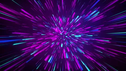 Abstract digital background with vibrant pink, purple and blue light streaks Stock Footage 315311404