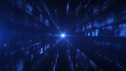 Abstract digital background. Visualization of big data and blockchain. Stock Footage 281841382