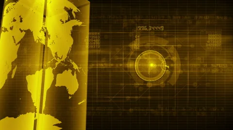 Abstract digital background YELLOW Video stock 47257219