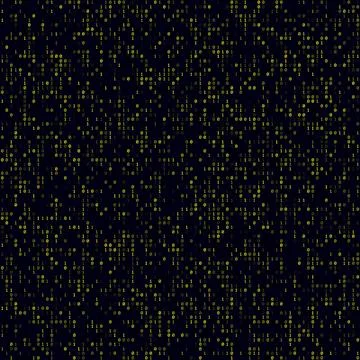 Abstract digital background. Yellow sparse binary background. Big sized sea.. Illustrazione stock