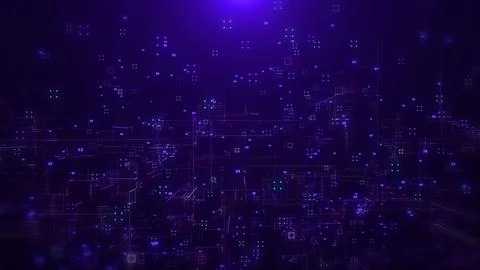 Abstract digital big data structure futuristic network connection technology 스톡 일러스트