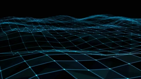 Abstract digital big data visualization. Network connection structure. Data Video stock 198809807