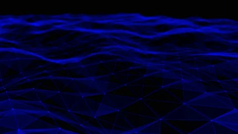 Abstract digital big data visualization. Network connection structure. Data Video stock 198809969