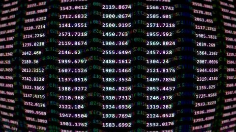 Abstract digital big data. World of big data. 3d illustration. 스톡 일러스트