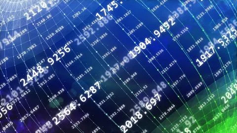 Abstract digital big data. World of big data. 3d illustration. 스톡 일러스트