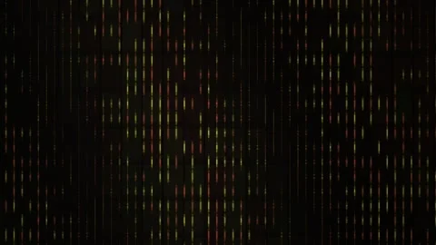 Abstract digital binary code rain falling on black background for cyber tec.. Stock Footage 346325261
