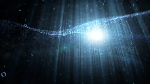 Abstract digital binary data network animation 库存影片 334081011