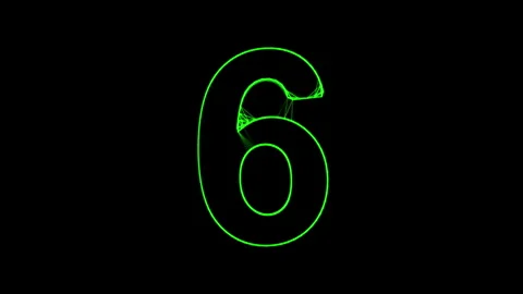 Abstract digital binary data nodes and connection paths form a countdown. Stock Footage 240221107