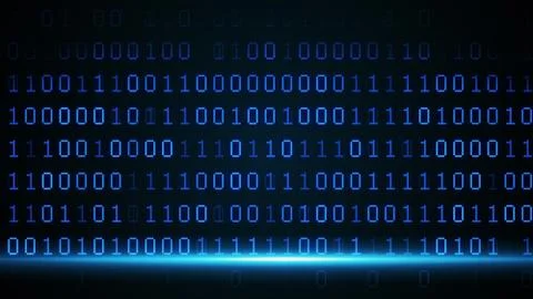 Abstract digital binary data scan loop background Stock Photos