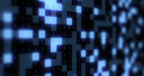 Abstract Digital Binary Grid. Stock Footage 118872630