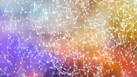 Abstract Digital Binary Plexus Data Networks Stock Footage 132290518