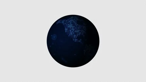 Abstract digital binary world map Stock Footage 201738370