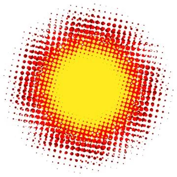 Abstract digital blob halftone flash. plus EPS10 Stock Illustration