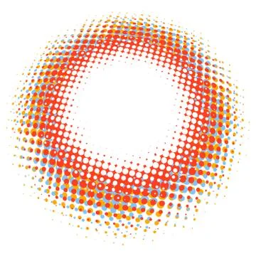 Abstract digital blob halftone flash. plus EPS10 Stock Illustration