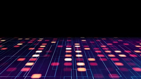 Abstract digital blue and multicolor animated background. Abstract digital .. Stock Footage 295191118