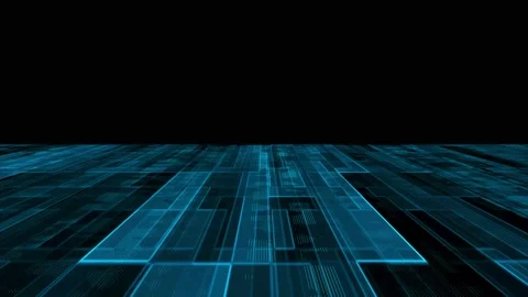 Abstract digital blue animated background. Abstract blue digital motion tec.. Stock Footage 290856555