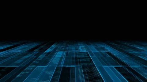 Abstract digital blue animated background. Abstract blue digital motion tec.. Stock Illustration