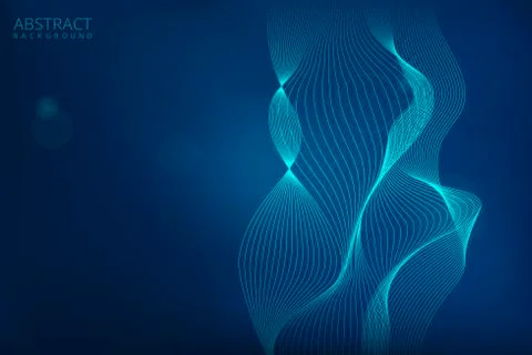 Abstract digital blue background design Illustrazione stock