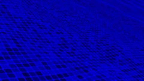 Abstract digital Blue color wave with lines and dots wave background Stock Footage 296089324