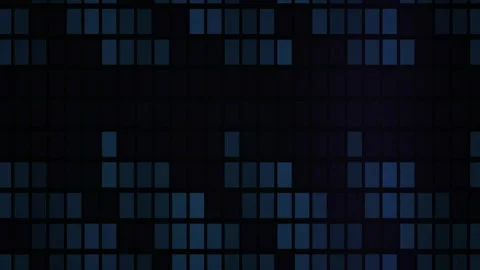 Abstract digital blue technology pixel grid loop motion background. Stock Footage 346325150