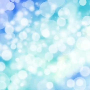 Abstract digital bokeh effect on blue background Stock Illustration
