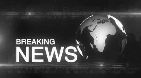 Abstract digital BREAKING NEWS background Colorless Stock Footage 48429539