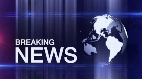 Abstract digital BREAKING NEWS diffrent BLUE Vídeo Stock 48430389