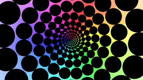 Abstract Digital Circles Stock Footage 291076824