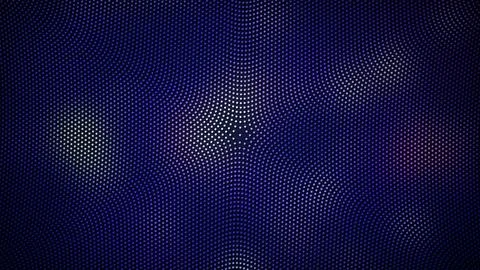 Abstract Digital Circles of Particles Illustration