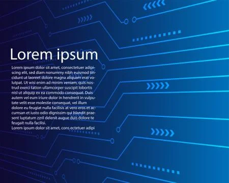 Abstract digital circuit background vector design.perspective digital circuit Stock Illustration