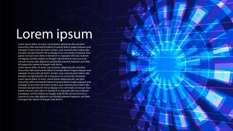 Abstract digital circuit background vector design.perspective digital circuit Stock Illustration