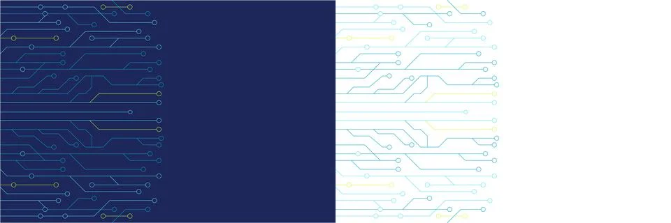 Abstract digital circuit board background with blue with background intrica.. Stock Illustration