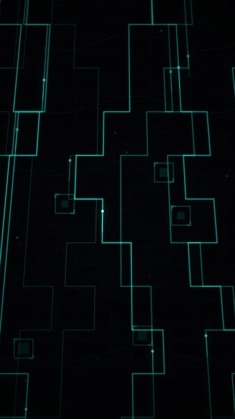 Abstract Digital Circuit Board Lines Background Stock Footage 346207259