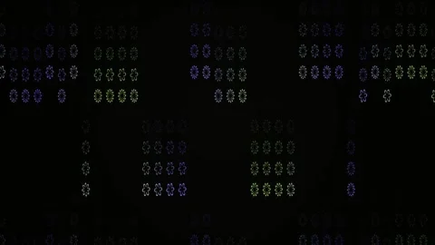 Abstract digital circuit board pattern with glowing nodes and lines. Stock Footage 334443300