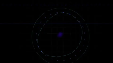 Abstract Digital Circular Motion with Pulsing Light Effects. Stock Footage 341779197