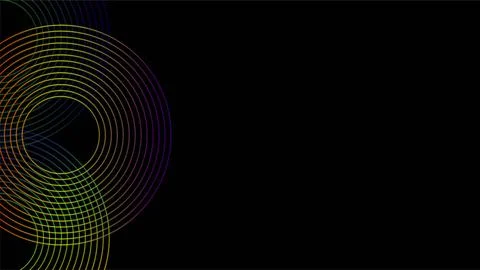 Abstract Digital Circular Pattern with Vibrant Colors. Illustrazione stock