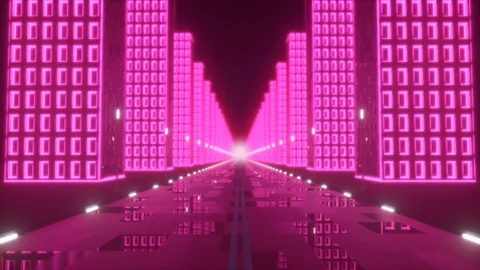 Abstract digital city Stock Footage 124826284