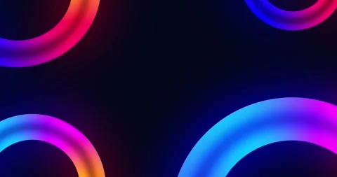 Abstract digital classy background with light animation of circles Stock Footage 246867411