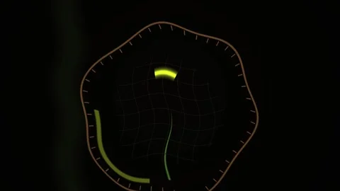 Abstract Digital Clock Animation Featuring Glowing Circular Time Progression. Stock Footage 341779204