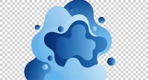 Abstract digital cloud formations with a futuristic and vibrant color scheme Stock Illustration