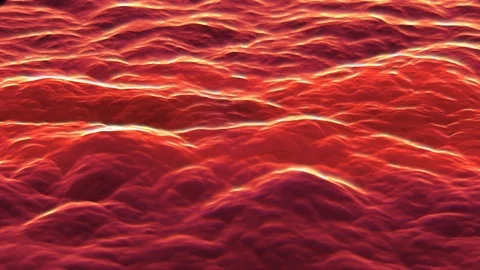 Abstract digital cloud motion background loop red Stock Footage 95450724