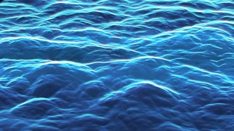 Abstract digital cloud motion background loop blue Stock Footage 95450840