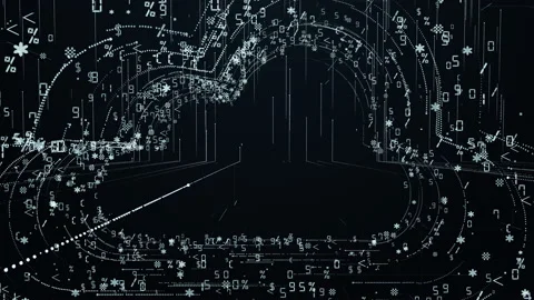 Abstract digital cloud. Virtual storage symbol for data and information Vídeos de archivo 151240840